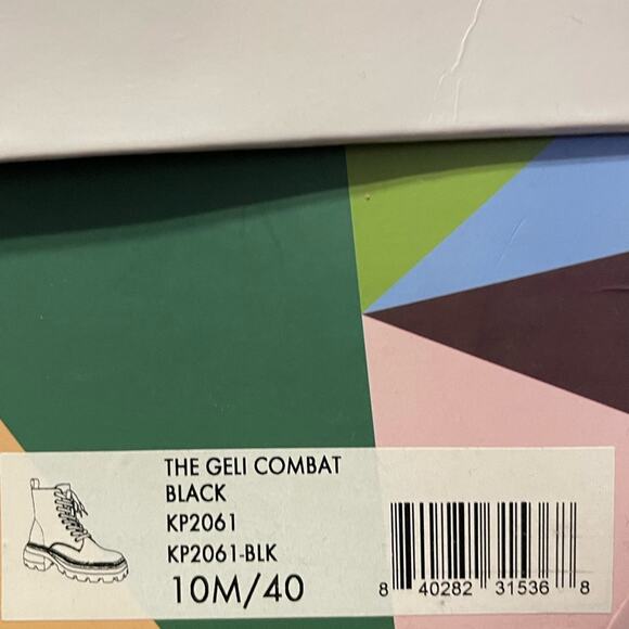 Katy Perry Size 10 NEW in Box Womens Black The Geli Combat Boots - Picture 7 of 12